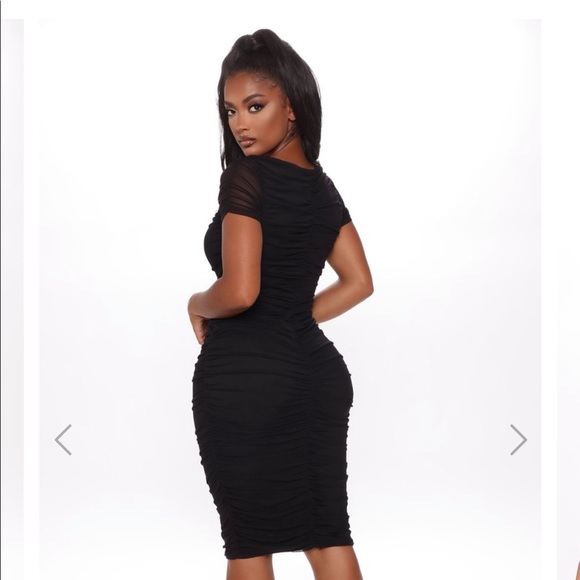 Black fashion nova dress, never worn with tags - Picture 3 of 3